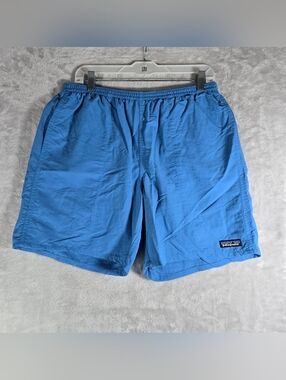 Patagonia Baggies Shorts Mens Size Medium M Blue Mesh Liner Swim Trunks 6”